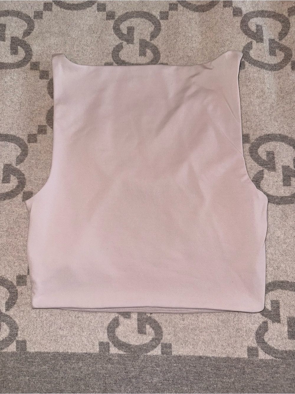 🌼 Babaton Scoop Neck Cropped Tank Top - Light Grey - Picture 7 of 7